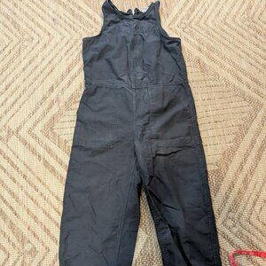 Everlane The Fatigue Barrel Jumpsuit in Black Size 4  Sleeveless Full Zip Back
